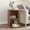vidaXL Beistelltisch Mit Rad Altholz 40 x 35 x 60 cm Holzwerkstoff