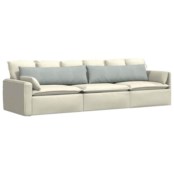vidaXL Sofakissen 2 St&uuml;ck Hellgrau 145 x 40 cm Cordstoff
