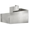 vidaXL Garten-Pflanzgef&auml;&szlig; Silber 60 x 60 x 50 cm Edelstahl