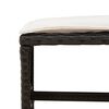 vidaXL 15-tlg. Garten-Essgruppe mit Kissen Schwarz Poly Rattan