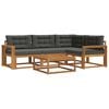 vidaXL Outdoor-Sofagarnitur 5 stk. Natur und Anthrazit