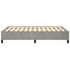 vidaXL Bettgestell ohne Matratze Hellgrau 120x190 cm Samt
