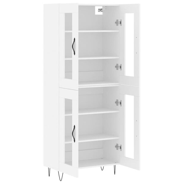 vidaXL Highboard Wei&szlig; 69,5x34x180 cm Holzwerkstoff