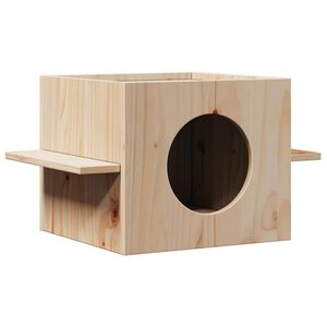 vidaXL Katzenhaus 51x35x30 cm Massivholz Kiefer