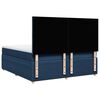 vidaXL Boxspringbett mit Matratze Blau 180x200 cm Stoff