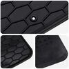 vidaXL Autofu&szlig;matte 4 pcs Schwarz Geeignet f&uuml;r Ford MONDEO 2014- Gummi