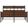 vidaXL Bettgestell ohne Matratze Braun Eiche 140x200 cm Holzwerkstoff