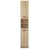 vidaXL Badschrank Sonoma-Eiche 32x34x188,5 cm Holzwerkstoff