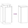 vidaXL Pflanzenst&auml;nder 2 pcs Rostig 24 x 24 x 55 cm Wetterfeststahl