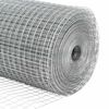 vidaXL Geschwei&szlig;ter Drahtzaun Silber 1,4 x 10 m