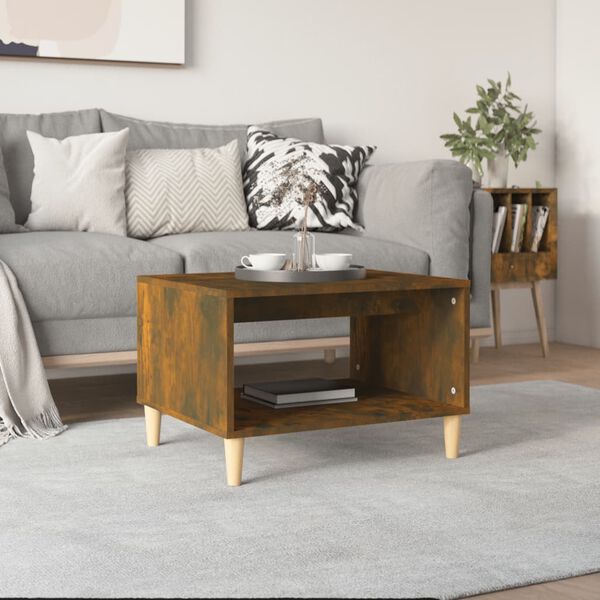 vidaXL Couchtisch R&auml;uchereiche 60x50x40 cm Holzwerkstoff