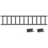 vidaXL Dachschneeschild Anthrazit 600 x 2,5 x 20 cm Stahl