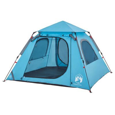 vidaXL Kuppel-Campingzelt 4 Personen Blau Quick Release