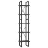 vidaXL B&uuml;cherregal 5 F&auml;cher Grau 40x30x175 cm Massivholz Kiefer