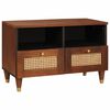 vidaXL TV-Schr&auml;nk mit Regal Braun 70 x 33,5 x 46 cm Massivholz Mango