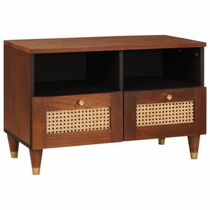 vidaXL TV-Schr&auml;nk mit Regal Braun 70 x 33,5 x 46 cm Massivholz Mango