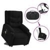 vidaXL Elektrischer Massagesessel mit Aufstehhilfe Schwarz Stoff
