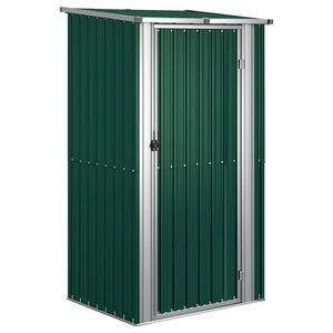 vidaXL Gartenhaus Gr&uuml;n 118,5x97x209,5 cm Verzinkter Stahl