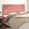 vidaXL Kopfteil Rosa 180x7x118/128 cm Samt