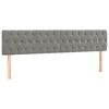 vidaXL Boxspringbett mit Matratze Hellgrau 120x190 cm Samt