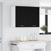 vidaXL H&auml;ngeschrank Lyon Schwarz Eichen-Optik 80 x 31 x 60 cm