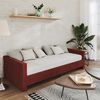 vidaXL Tagesbett mit Matratze USB Weinrot Stoff 90x200 cm
