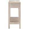 vidaXL Konsolentisch Wei&szlig; 110x35x75 cm Massivholz Mango