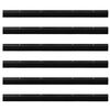 vidaXL Aufsteck T&uuml;rb&uuml;rstendichtungen 6 pcs Schwarz 100 cm