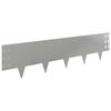 vidaXL Raseneinfassung 20 Stk. 100 x 25 cm Stahl Silber