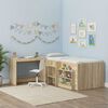 vidaXL Bett-Schreibtisch Sonoma-Eiche 100 x 45 x 75 cm Holzwerkstoff