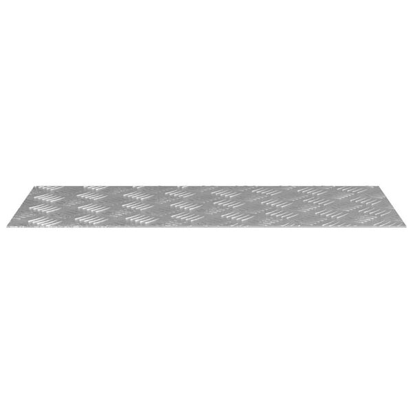 vidaXL Treppe Tritt Rechtwinklig 4 pcs Silber 70 x 30 cm Aluminium