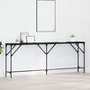 vidaXL Konsolentisch Schwarz Eichen-Optik 200 x 29 x 75 cm