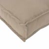 vidaXL Kissen 2 pcs Taupe 40 x 40 x 8 cm Oxford-Stoff