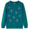 Kinder-Sweatshirt Dunkelgr&uuml;n 128