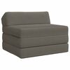vidaXL Klappsofa Bett 2-Sitzer Hellgrau 70 x 60 x 49 cm Cordstoff