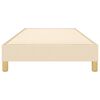 vidaXL Boxspringbettgestell Creme 90x190 cm Stoff