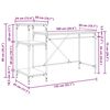 vidaXL Schreibtisch Altholz 135 x 50 x 90 cm Holzwerkstoff