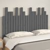 vidaXL Wand-Kopfteil Grau 127,5x3x80 cm Massivholz Kiefer