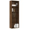 vidaXL B&uuml;cherregal 5 F&auml;cher Braun Eichen-Optik 60x30x189 cm