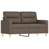 vidaXL 3-tlg. Sofagarnitur mit Kissen Taupe Stoff