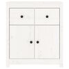 vidaXL Sideboard Wei&szlig; 70x35x80 cm Massivholz Kiefer