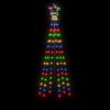 vidaXL LED-Weihnachtsbaum mit Erdn&auml;geln Mehrfarbig 108 LEDs 180 cm