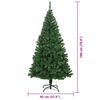 vidaXL K&uuml;nstlicher Weihnachtsbaum mit 300 LEDs mit St&auml;nder Gr&uuml;n 180 cm