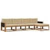 vidaXL Outdoor-Sofagarnitur 5 stk. Natur und Beige
