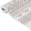 vidaXL Teppich Beige 80x300 cm Baumwolle