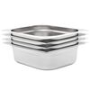 vidaXL Gastronormbeh&auml;lter 4 Stk. GN 1/2 100 mm Edelstahl