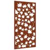 vidaXL Garten-Wanddeko 105x55 cm Cortenstahl Ahornblatt-Design