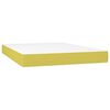 vidaXL Boxspringbett mit Matratze & LED Gr&uuml;n 140x200 cm Stoff