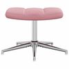 vidaXL Relaxsessel mit Hocker Rosa Samt