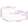 vidaXL Boxspringbett mit Matratze Wei&szlig; 140 x 200 cm Kunstleder